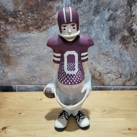 VTG Texas A&M Pot Bellied Football Player Pen Pencil Holder Planter 12" Tall